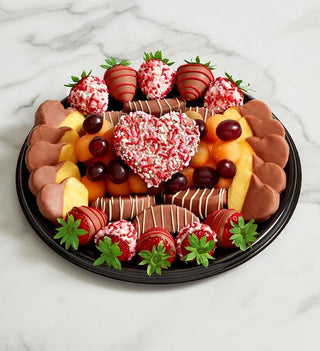 Valentine's Fruit Platter Chocolate Dipped - Chamberlains Chocolate Factory & Cafe