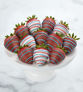 Patriot Red White and Blue Strawberries - Chamberlains Chocolate Factory & Cafe