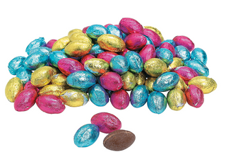 Milk Chocolate Easter Eggs Foil Wrapped - Chamberlains Chocolate Factory & Cafe