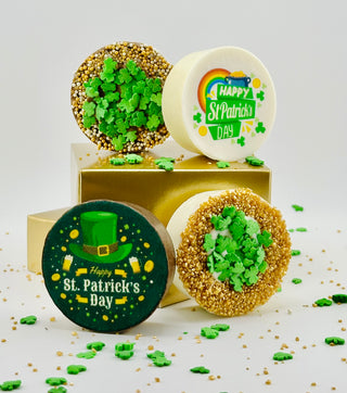 St Patrick's Day Oreo Duo With Printed Image - Chamberlains Chocolate Factory & Cafe