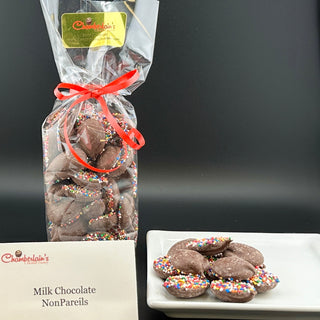 Milk Chocolate NonPareils - Chamberlains Chocolate Factory & Cafe