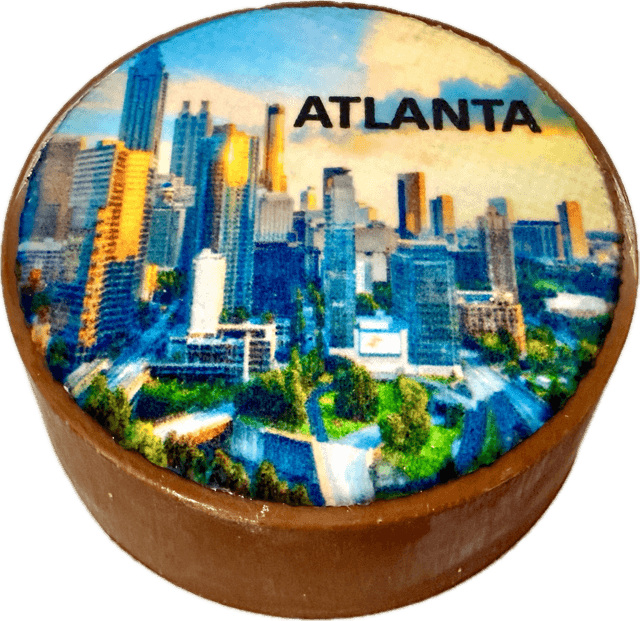 Atlanta Skyline Chocolate-Dipped Oreo with Edible Image Gift Box