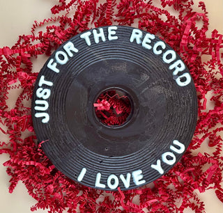 Chocolate Record - Just for the record, I Love You - Chamberlains Chocolate Factory & Cafe