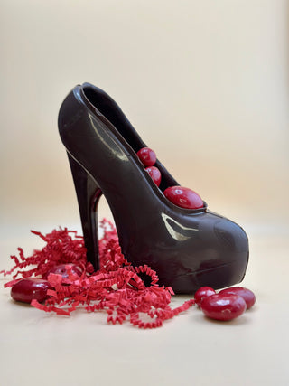 Chocolate High Heel Stiletto Shoe, Great For Valentines or Mothers Day - Chamberlains Chocolate Factory & Cafe
