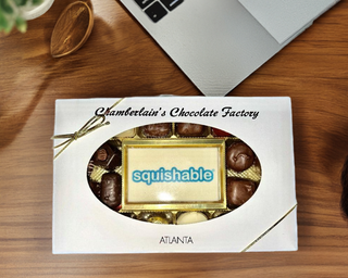 Custom Printed Business Card Assortment With Your Logo - Chamberlains Chocolate Factory & Cafe
