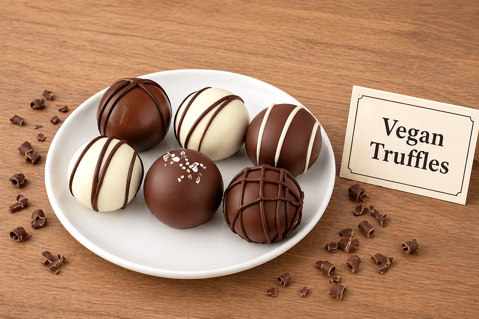 Vegan Dairy Free Chocolate Truffle Gift Box – 6-Piece Allergen Vegan Dairy Free Chocolate Truffle Gift Box – 6-Piece Allergen