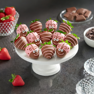 Pink Ladybug Strawberries - Chamberlains Chocolate Factory & Cafe