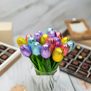 Belgian Chocolate Tulips - Chamberlains Chocolate Factory & Cafe