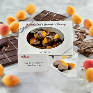 Apricots Dipped In Dark Chocolate - Chamberlains Chocolate Factory