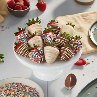 Gluten Free Happy Birthday Strawberries - Chamberlains Chocolate Factory & Cafe