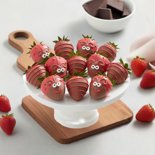 Love Bug Ladybug Chocolate Covered Strawberries - Chamberlains Chocolate