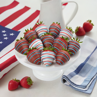 Patriot Red White Blue Chocolate Strawberries - Chamberlains Chocolate Factory