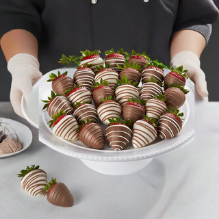 Chocolate Drizzle Strawberries - Chamberlains Chocolate Factory & Cafe