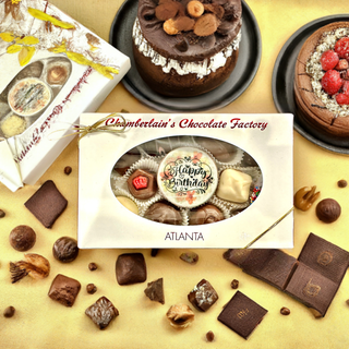 Chocolate Molded Oreo With Birthday Printed Image And Assorted Chocolates - Chamberlains Chocolate Factory