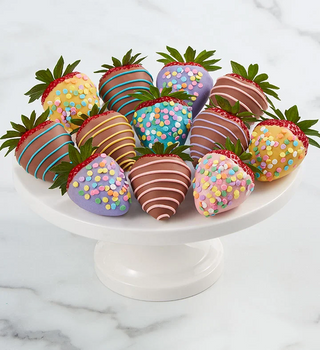 Springtime Dipped Chocolate Strawberries - Chamberlains Chocolate Factory & Cafe