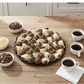 Chocolate Covered Dipped Strawberry Platter Atlanta Fresh Roswell- Large Platter Sharis Berries