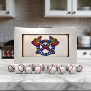 Atlanta Braves Style Solid Chocolate Bar with Edible Image