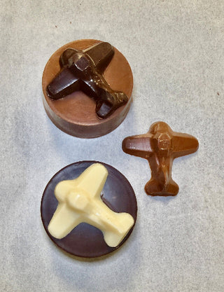 Chocolate Molded Oreo Cookie Topped With A Chocolate Airplane Gift Packaged Atlanta Roswell Chamberlains