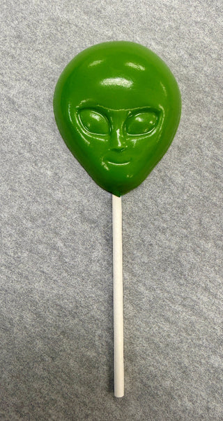 Alien White Chocolate Lollipop Halloween Treat Roswell Chamberlains Chocolate