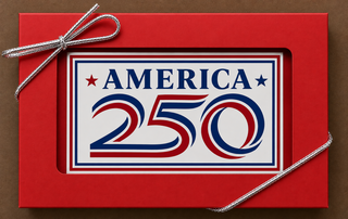 America 250th Anniversary Chocolate Bar — Edible Image Gift Box