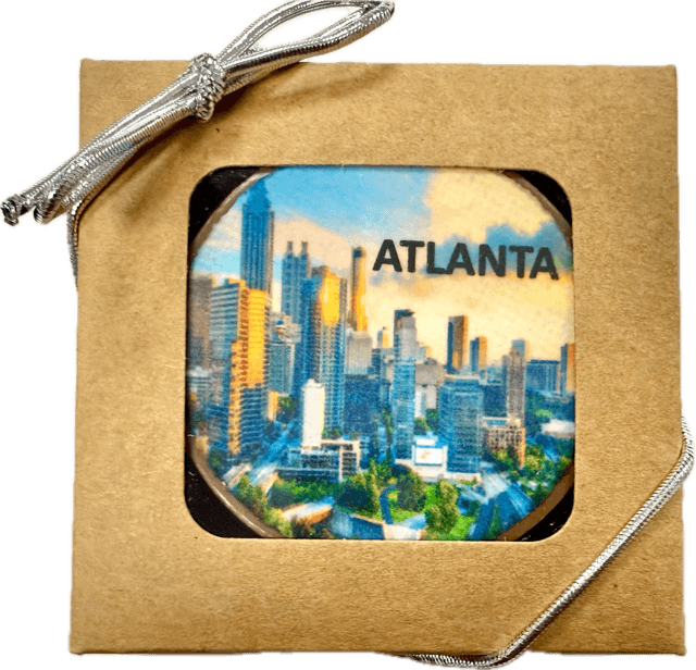 Atlanta Skyline Chocolate-Dipped Oreo with Edible Image Gift Box Atlanta Skyline Chocolate-Dipped Oreo with Edible Image Gift Box