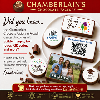 Custom Printed Chocolate Bars With Edible Image Logo Atlanta