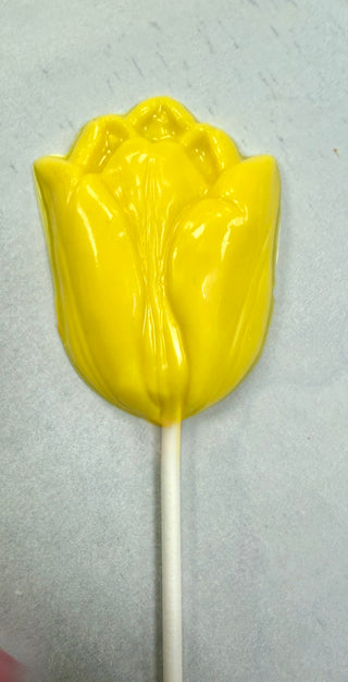 Chocolate Hand Molded Tulip Lollipops
