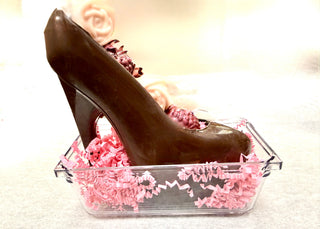 Chocolate Hand Molded High Heel Shoe with Hand Made Truffles