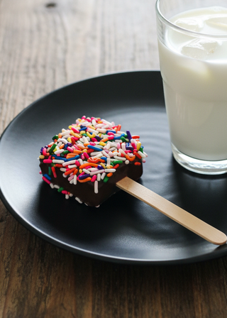 Jumbo Marshmallow with Dark Chocolate and Sprinkles