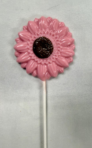 Chocolate Hand Molded Daisy Lollipops