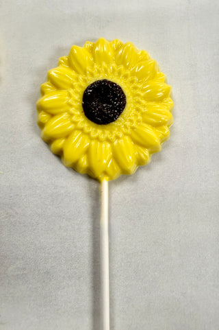 Chocolate Hand Molded Daisy Lollipops