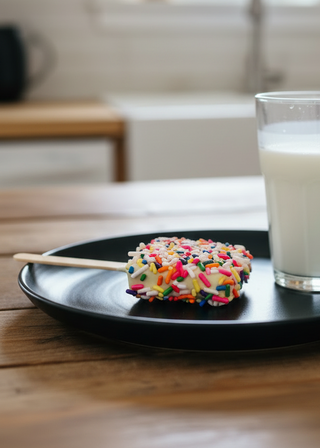 Jumbo Marshmallow with White Chocolate and Sprinkles