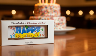 Happy Birthday Large Handcrafted Chocolate Bar with Edible Image