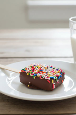 Jumbo Marshmallow with Milk Chocolate and Sprinkles