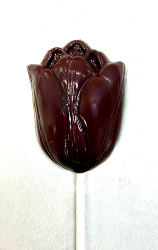 Chocolate Hand Molded Tulip Lollipops