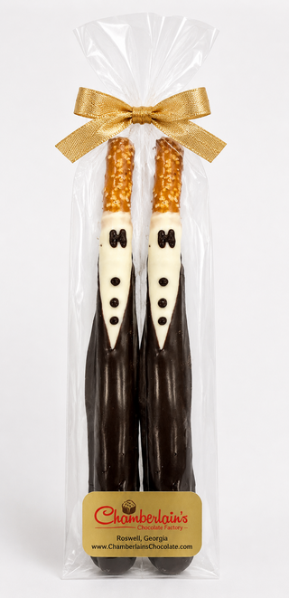 Two Grooms Wedding Pretzel Rods Set Gift Atlanta