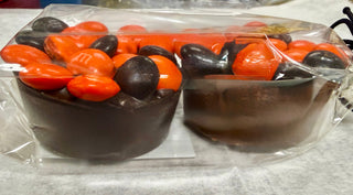 Halloween Chocolate-Covered Oreos® with M&M’s® – Milk and Dark Chocolate