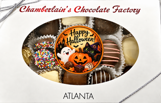 Happy Halloween Chocolate Molded Oreo and Assorted Chocolates Atlanta Chamberlains Chocolate Factory