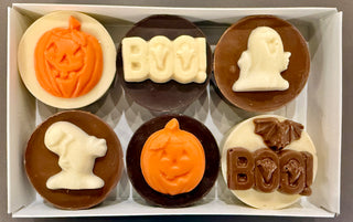 Halloween Chocolate Covered Oreos with Chocolate Toppings – 6 Pack