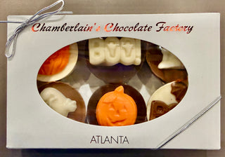 Halloween Chocolate Covered Oreos with Chocolate Toppings – 6 Pack