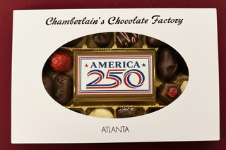 America 250 Birthday Celebration Hand Made Chocolate Box Atlanta