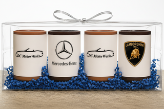 Custom Branded Chocolate Shot Glass Set of 4 Handmade Gift Box