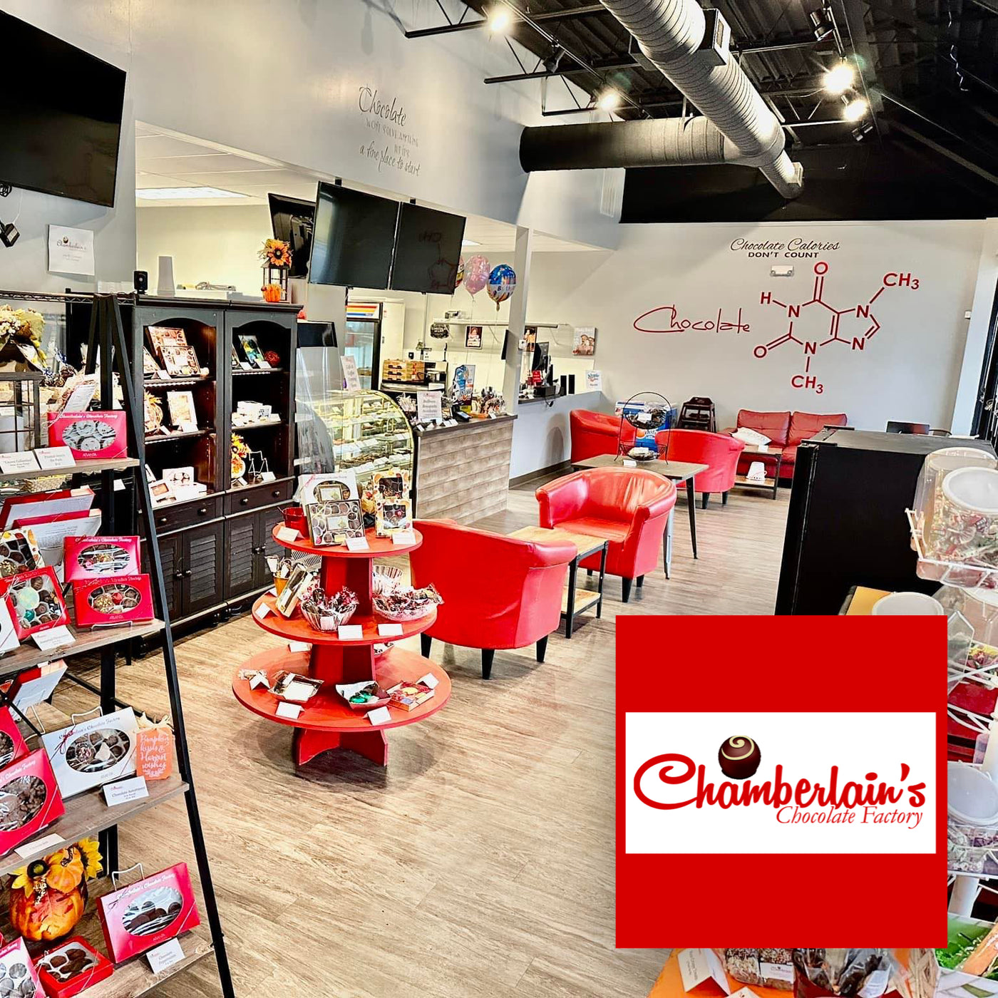 About Chamberlains Chocolate Factory & Cafe