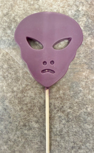 Large Chocolate Alien Lollipop Chamberlains Chocolate Atlanta