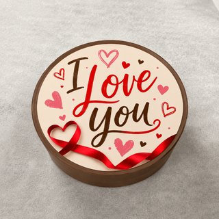 "I Love You" edible-image chocolate covered Oreo — Chamberlain's Chocolate Factory, Roswell GA