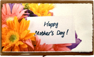 Mother's Day Small Solid Chocolate Bar With Image