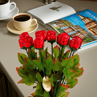 Belgian Milk Chocolate Long Stem Roses Gift