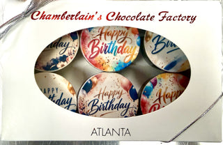 Birthday Chocolate-Dipped Oreos Gift Box with Edible Prints 6 Pack