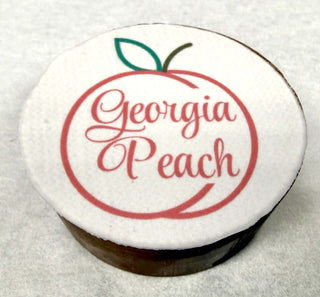Georgia Peach Chocolate-Dipped Oreo with Edible Image