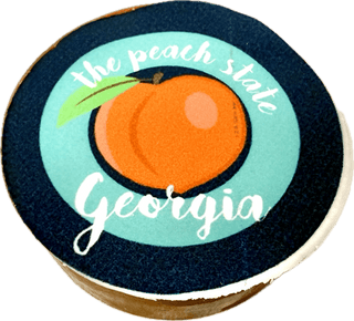Georgia Peach Chocolate-Dipped Oreo with Edible Image